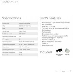 MikroTik Cloud Router Switch CRS326-24G-2S+RM