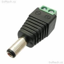 DCSV21 DC napájecí konektor 2.1mm se svorkovnicí -