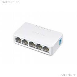 Mercusys MS105 5x10, 100 mini desktop switch, plas