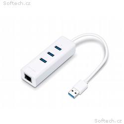 TP-Link UE330 USB 3.0 3-portový USB hub & gigabito