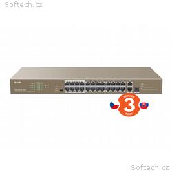 Tenda TEF1126P-24-410W PoE AF, AT switch - 24x PoE