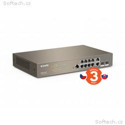 Tenda TEG5312F Gigabit L3 Managed Switch, 10x RJ45