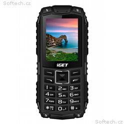 iGET Defender D10 Black - odolný telefon IP68, Dua