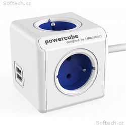 Zásuvka prodluž. PowerCube EXTENDED USB, Blue, 4 r