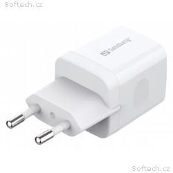 Sandberg USB-C AC Charger PD20W, bílá