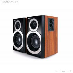 C-TECH SPK-310WD, Stereo, 20W, Hnědá