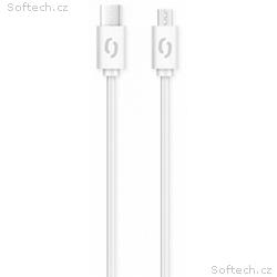 ALIGATOR Datový kabel POWER 3A, USB-C, microUSB bí