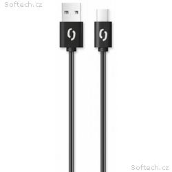 ALIGATOR Datový kabel POWER 3A, USB-C 1m černý