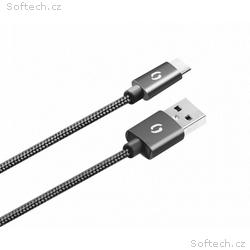 ALIGATOR PREMIUM Datový kabel 2A, USB-C černý