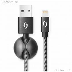 ALIGATOR PREMIUM 2A kabel, Lightning 2m, černý