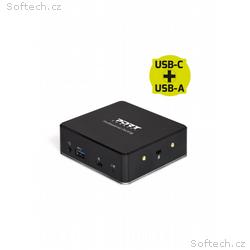 PORT CONNECT Dokovací stanice 8v1 USB-C, USB-A, du