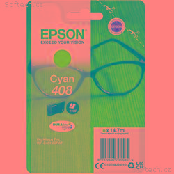 EPSON Singlepack Cyan 408 DURABrite Ultra Ink