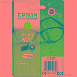 EPSON Singlepack Cyan 408L DURABrite Ultra Ink