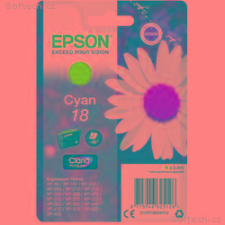 Epson Singlepack Cyan 18 Claria Home Ink