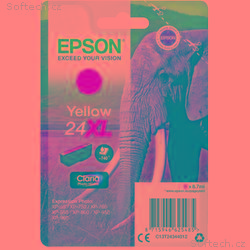 Epson Singlepack Yellow 24XL Claria Photo HD Ink
