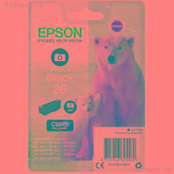 Epson Singlepack Photo Black 26 Claria Premium Ink