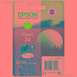 Epson Singlepack Cyan 34 DURABrite Ultra Ink