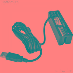 Třístopá čtečka magnetických karet MSR-100A, USB-C