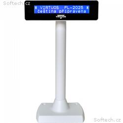 LCD zákaznický displej Virtuos FL-2025MB 2x20, USB