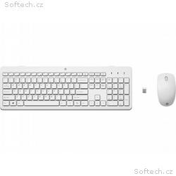 HP 230 klávesnice a myš, bezdrátová, white CZ, SK