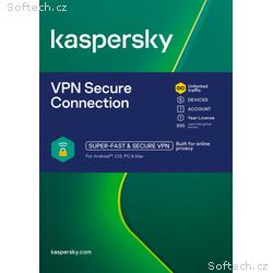 ESD Kaspersky VPN Secure Connection 5x 1 uživatel 