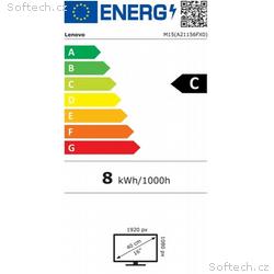 Lenovo ThinkVision, M15, 15,6", IPS, FHD, 60Hz, 6m
