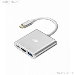 TB adapter USB-C 3v1 - HDMI, USB, PD