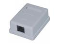 Masterlan UTP zásuvka na omítku, 1x RJ45, bílá, Ca