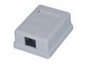 Masterlan UTP zásuvka na omítku, 1x RJ45, bílá, Ca