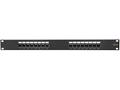 Masterlan patch panel 19", 16xRJ45, Cat5e, 1U, s v