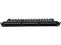 Masterlan patch panel 19", 24xRJ45, Cat6, 1U, s vy