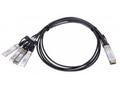 MaxLink 40G DAC kabel, QSFP+ na 4xSFP+, 3m