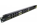 MaxLink POE panel 12 portů, 1U pro rack 19"