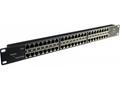 MaxLink POE panel 24 portů, 1U pro rack 19", stíně