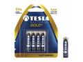 TESLA GOLD alkalická baterie AAA (LR03, mikrotužko