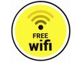 Samolepka Free Wifi