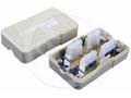 Solarix spojovací box CAT6 UTP 8p8c LSA+, Krone
