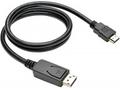 C-TECH HDMI, DisplayPort kabel, 2m