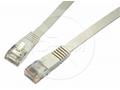 Solarix patch kabel plochý CAT5E UTP LSOH 3m šedý 