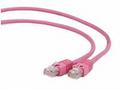Gembird Patch kabel RJ45, cat. 5e, UTP, 0.25m, růž