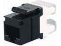 Solarix zařezávací keystone CAT5E UTP RJ45, černý