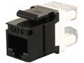 Solarix zařezávací keystone CAT6 UTP RJ45, černý 