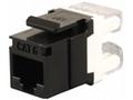 Solarix zařezávací keystone CAT6 UTP RJ45, černý 