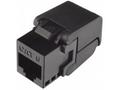 Solarix samořezný keystone CAT6 UTP RJ45, černý 