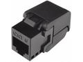 Solarix samořezný keystone CAT6 UTP RJ45, černý 