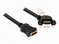 Delock Cable HDMI A samice > HDMI A samice přišrou
