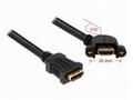 Delock Cable HDMI A samice > HDMI A samice přišrou