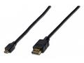 Digitus HDMI, D na HDMI, A připojovací kabel 1m, p