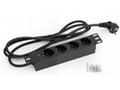 TRITON 10" rozvodný panel 4x230V DIN- 2m, černý