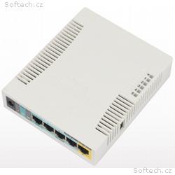 Mikrotik RB951Ui-2HnD, 600MHz, 128MB RAM, RouterOS